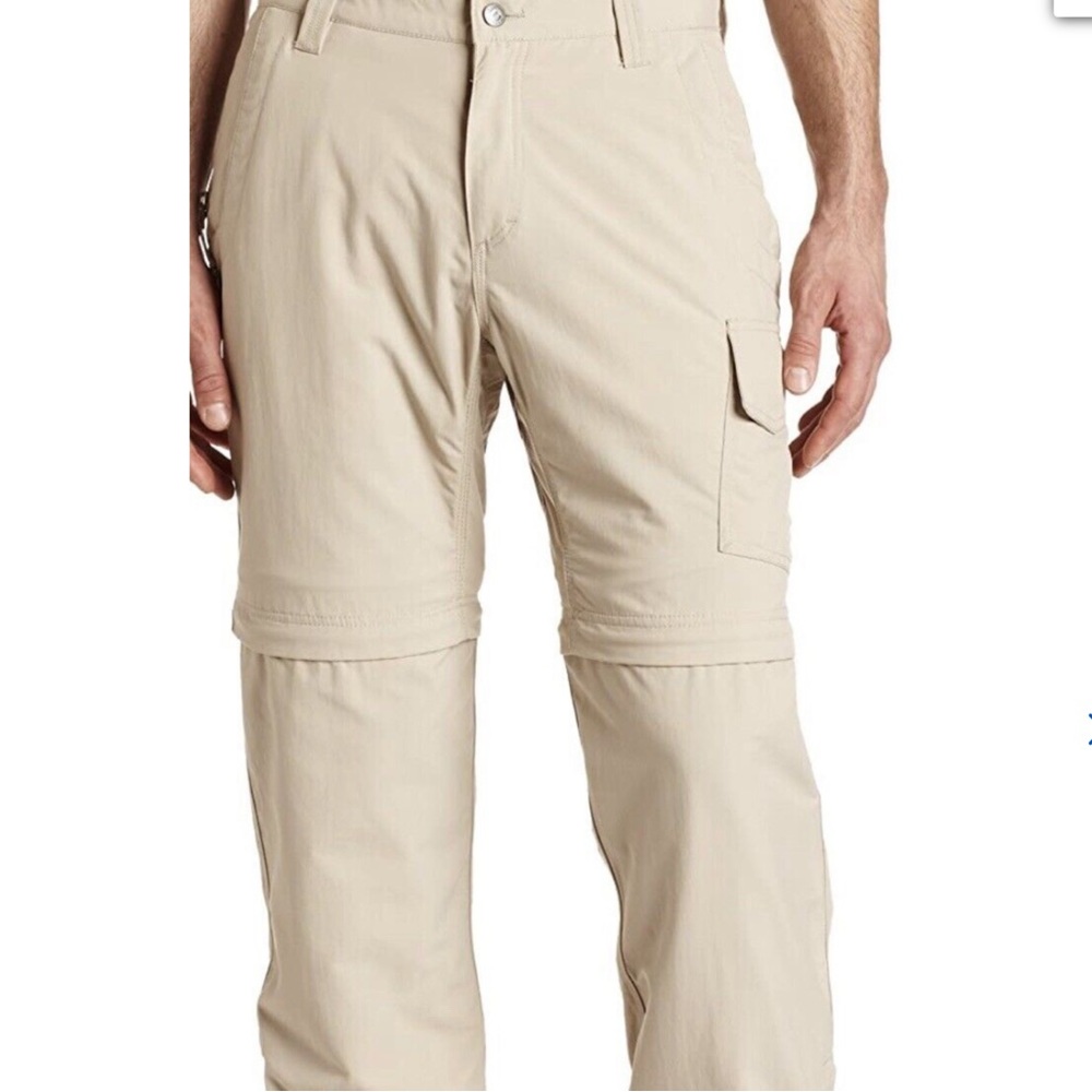 Mens Mountain Khaki Granite Creek Convertible Pants! 35 X 30